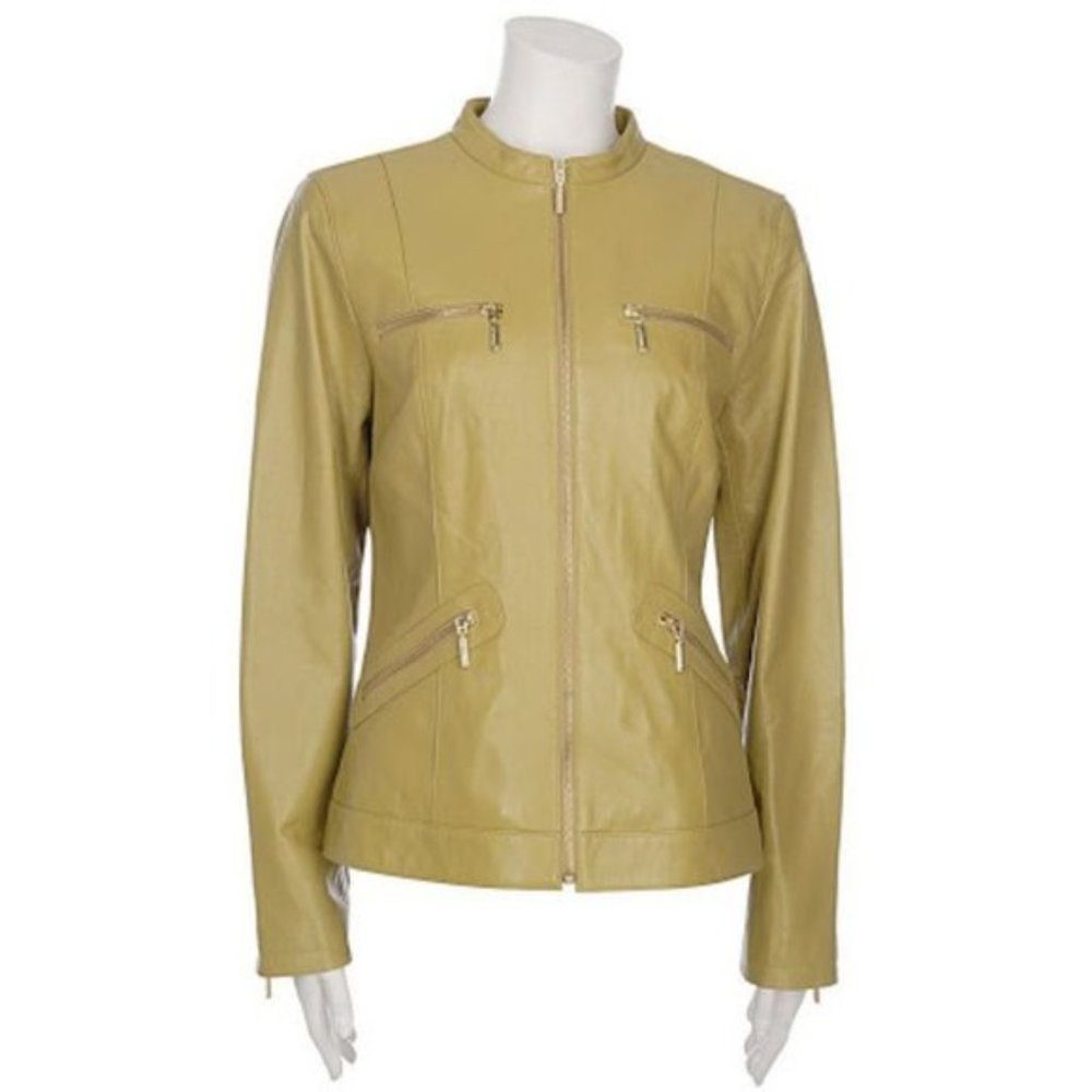 BRADLEY by Bradley Bayou Lamb Leather Jacket